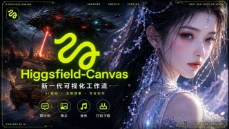 （18502期）Higgsfield Canvas AI视频制作详解，节点式工作流搭建，重构新式视频创作完整教程