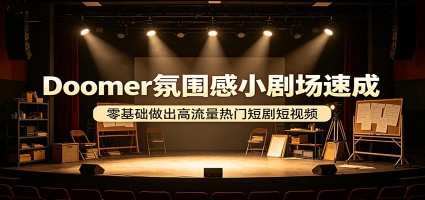 Doomer氛围感小剧场速成，零基础做出高流量热门短剧短视频