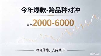 （19150期）2026创业新风口—跨品种对冲震撼首发！日收益2000-6000+，项目绿色长久，安全稳健