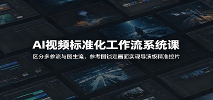 AI视频标准化工作流系统课：区分多参流与图生流，参考图锁定画面实现导演级精准控片